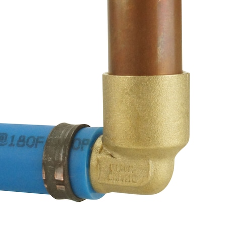 Apollo 3/4 in. Brass PEX x Female Solder 90-Degree Elbow APXFSE34